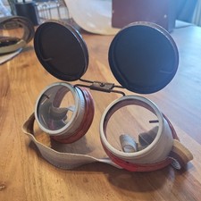 alte Schutzbrille Schweißerbrille DDR Vintage Steampunk 50er 60er Jahre kult rar