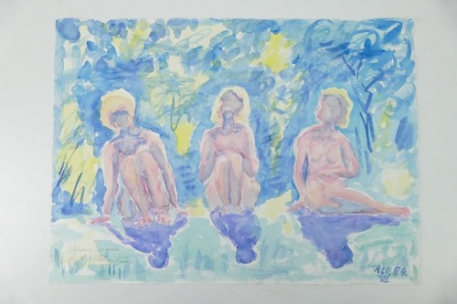 Wilhelm klußmann aquarell - wilhelm,