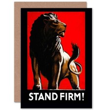 Propagandaständer fester Löwe Neu Geburtstag Blanko Grußkarte mit Umschlag