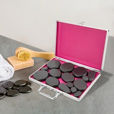 Massage-Set mit heißen Steinen Groß Erwärmer Heater Box Stein mit Heizbox 220V