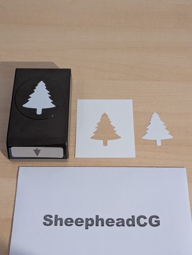 Stampin pine tree - pine, punch