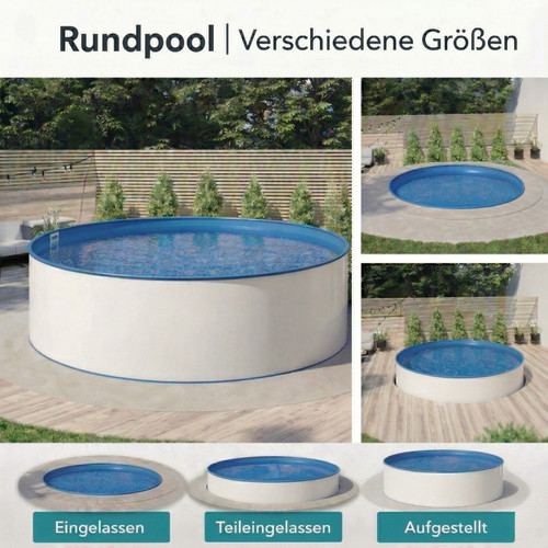 Stahlwandpool rundpool - stahlwandpool,