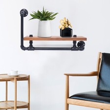 Wandregal Wandregal Hängeregal Holz Wandboard 34x53cm Tief Karbonisierte Südkief