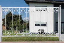 Schmiedeeisen Eisenzaun Zaun Metall Gartenzaun Zäune Monaco-Z120/200 verzinkt