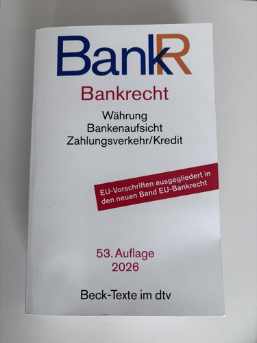Bankrecht beck texte - bankrecht, |