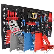 Belko® Werkzeugwand 120x60 cm Lochwand mit Haken Werkstattwand Werkzeuglochwand