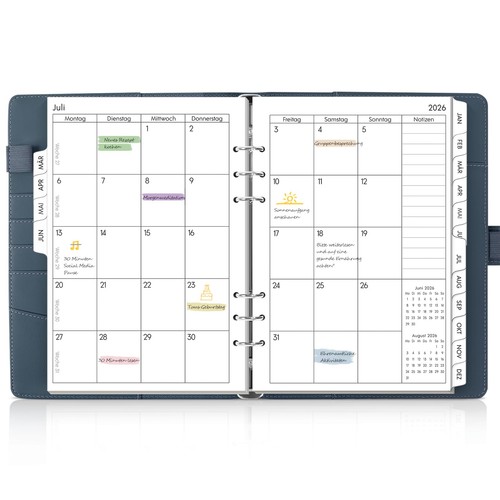 Kalender ringbuch - ringbuch, a5