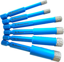 6-Kant Fliesenbohrer Diamantbohrer Bohrkronen Keramik Klinker mit Wachskern