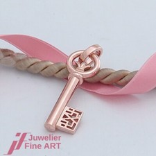 MEISSEN Anhänger 'Schlüssel' - Clip-Öse - 1 Brillant ca. 0,005ct-18K/750 Rotgold