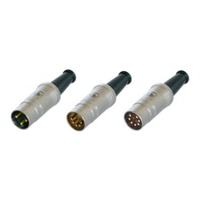 DIN Stecker Metall 3 / 5 / 7