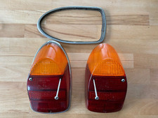 VW Käfer, Oldtimer, orig Hella 43244R7 Rücklicht Glas mit Chromrahmen, Schrauben