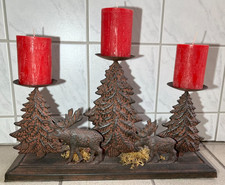 Kerzenhalter Elche im Wald