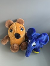 Plüschtiere Maus & Elefant