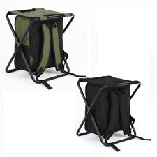 Angelstuhl & Campingstuhl Rucksackhocker inkl. Kühltasche | Sitzrucksack Tasche