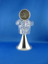 Vintage Kegel Pokal (Bowling) Glas Joska Kunstwerkstätten Bodenmais