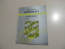 1992 Ergänzung Schaltpläne  wiring diagram Toyota Starlet P8 EP80 EP81 NP80