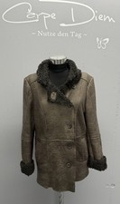 Bernd Berger Fake Fur wie gewachsen Winter Jacke braun Gr. 40 NEUW