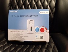 C1 Pager mit 2 Ruftasten - Notrufknopf für Senioren mit Piepser - 2 Notruftas...