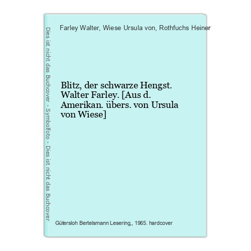 Blitz der schwarze - blitz,,