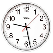 PEWETA Wanduhr weiß