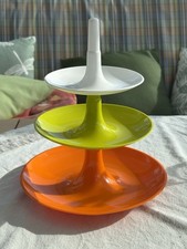 3 teilige Koziol Etagere Babell orange grün weiß - 19,5 cm Durchmesser unten