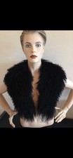 Womenswear  FFY Echtfell  Tibet Lammfell in Schwarz ein Hauch von Luxus