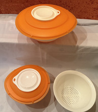 Tupperware_ Schüssel Set Combi Pro+Sieb orange_Ausstellungsstücke