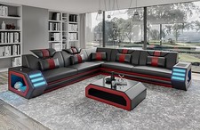 Lederpolster Design Wohnzimmer
