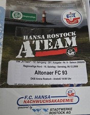 2008/09 Reg Nord FC Hansa Rostock II - Altona 93 Hamburg