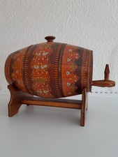 Deko Weinfass aus Holz bemalt