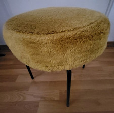 DDR Hocker Polsterhocker 60er/70er Jahre Space Age abnehmbarer Bezug