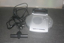 Radiowecker von Tevon mit Antenne, silberfarben, Funkuhrenradio