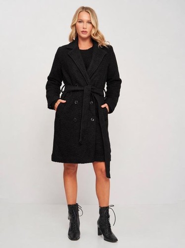 Women samsoe - coat, black