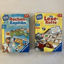 2 Lernspiele Ravensburger Rechenkapitän Leseratte