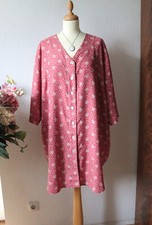 Toll geschnittene Kimono Tunika Kleid Viskose Gr.50 Rosenholz fast wie neu