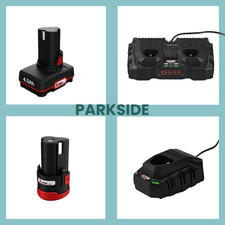 PARKSIDE Auswahl Lithium-Ionen 12V Akku 2 Ah / 4 Ah  / Ladegerät , 12 V Team
