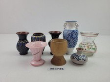 Konvolut Vasen Keramik Glas Holz Porzellan Bad Elster 4,5-12cm Deko #253738