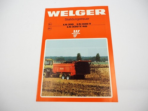 Original prospekt welger - welger, ls