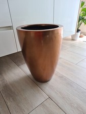 VIVANNO Pflanzkübel Pflanzkübel Blumenkübel Fiberglas OPALA - Gold Metallic