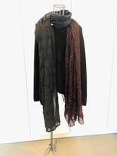 Seiden Schal Plomo o Plata