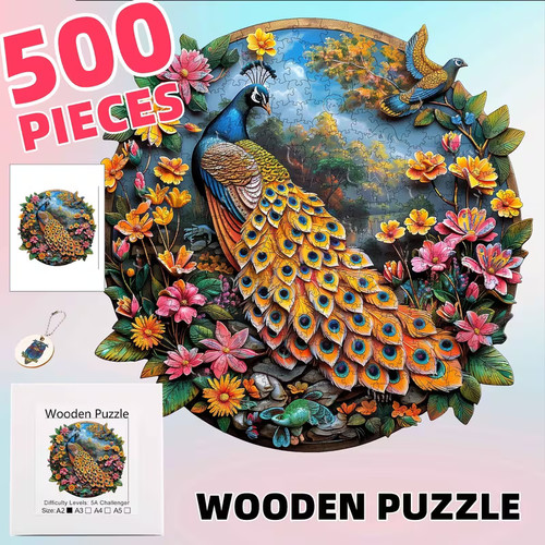 Xxl holzpuzzle pfau - xxl,