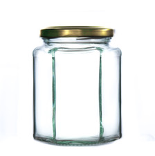 Sechseckige glas - sechseckige,