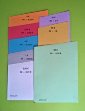 Handrollpapier für Euro Münzen Geldrollen Rollpapier Set von 2 EURO bis 1 Cent 