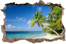 wandtattoo  Palmen Meer Strand