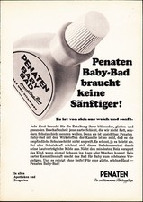3w02501/ Alte Reklame von 1968 - PENATEN Baby-Bad