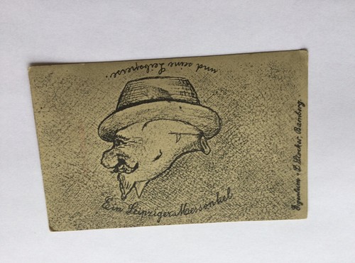 Antike postkarte leipziger - antike,