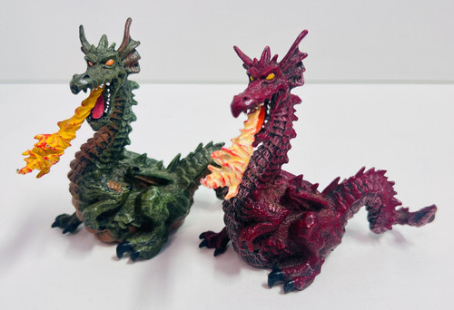 Papo drache grün rot - 2, x