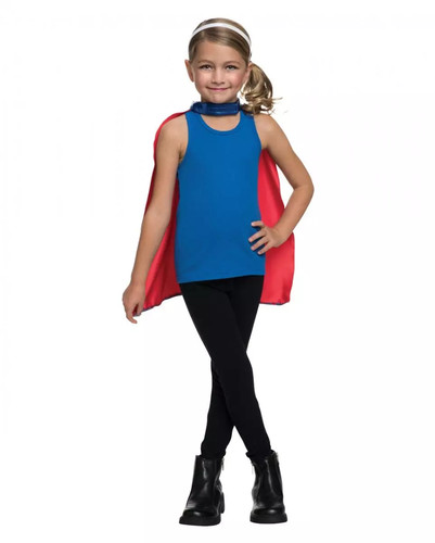 Supergirl maske umhang set - &,