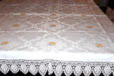 Tafeldecke 1,55x1 ,50m Damast