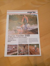 Agria 200 Hacke Prospekt Zweitakt Sachs Motor